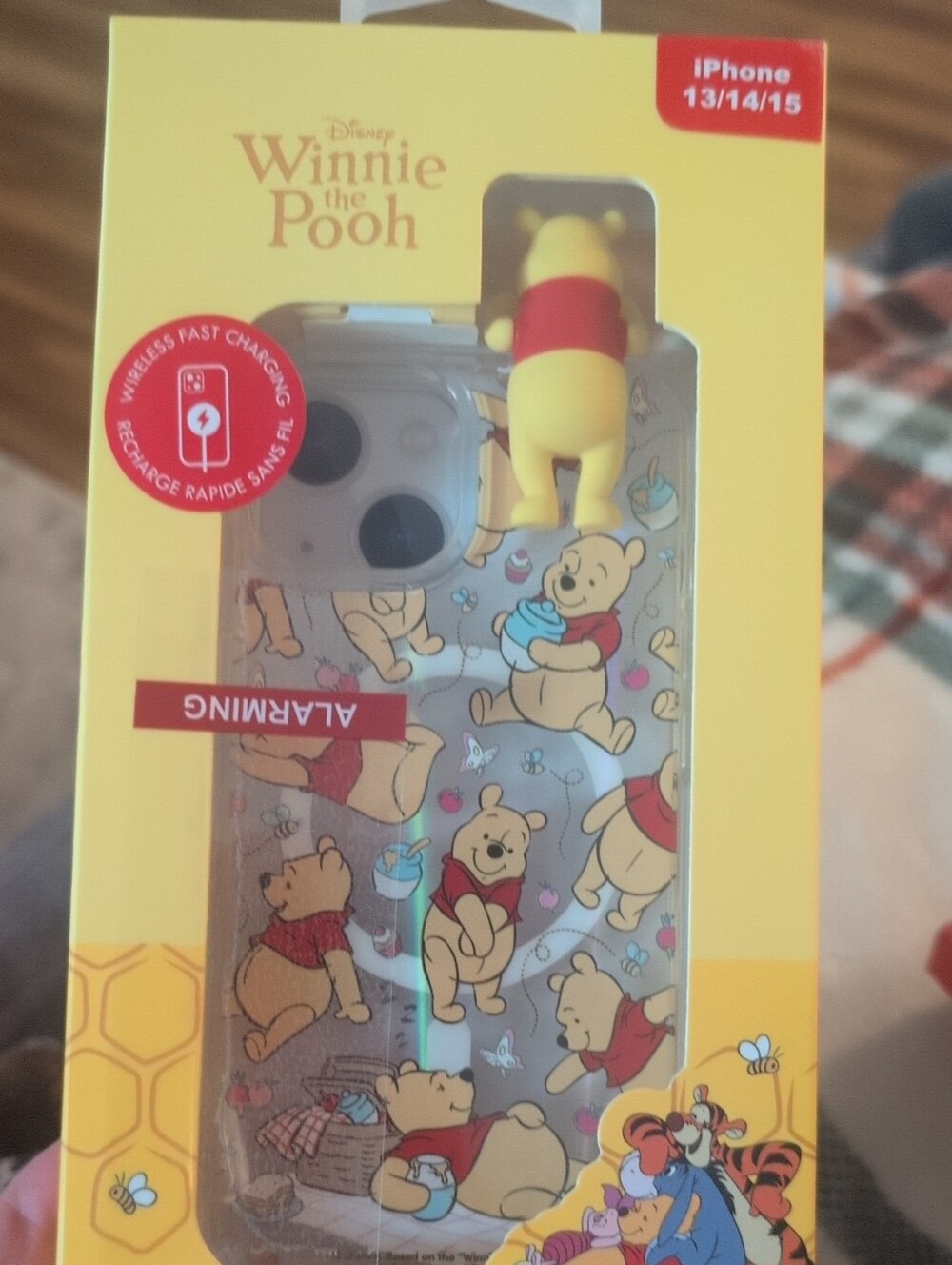 Disney Winnie the Pooh Yellow Red Clear Decorative iPhone Case